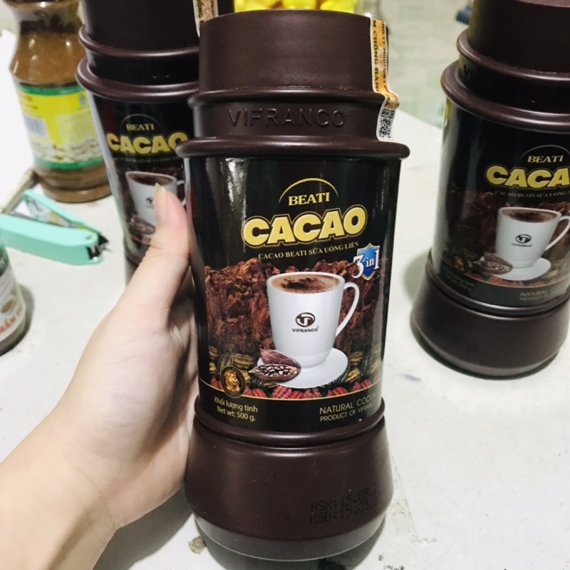 Bột cacao uống liền 3 in 1 Vifranco 500g