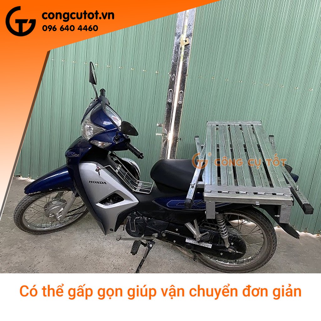 Giàn giáo gấp gọn thông minh cao 1m55 tùy chỉnh mặt đứng 160x36cm nặng 18kg chắc chắn