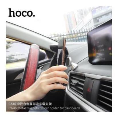 Hoco ca46 Bộ đế hít nam châm giá đỡ điện thoại trên xe hơi , ô tô 360 độ.