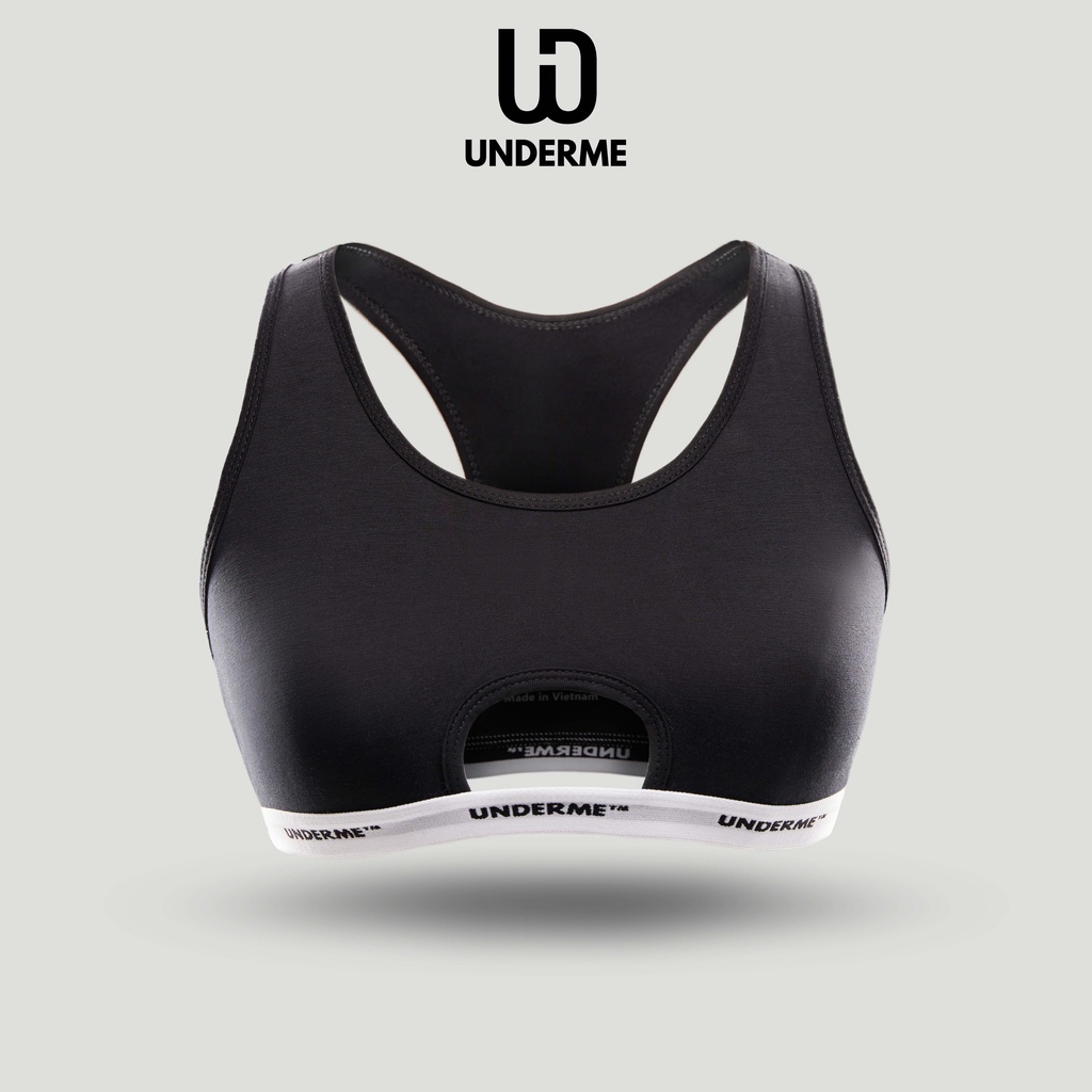 Áo bra nữ Cotton UNDERME tập gym thể thao năng động dáng XẺ NGỰC - UDM012