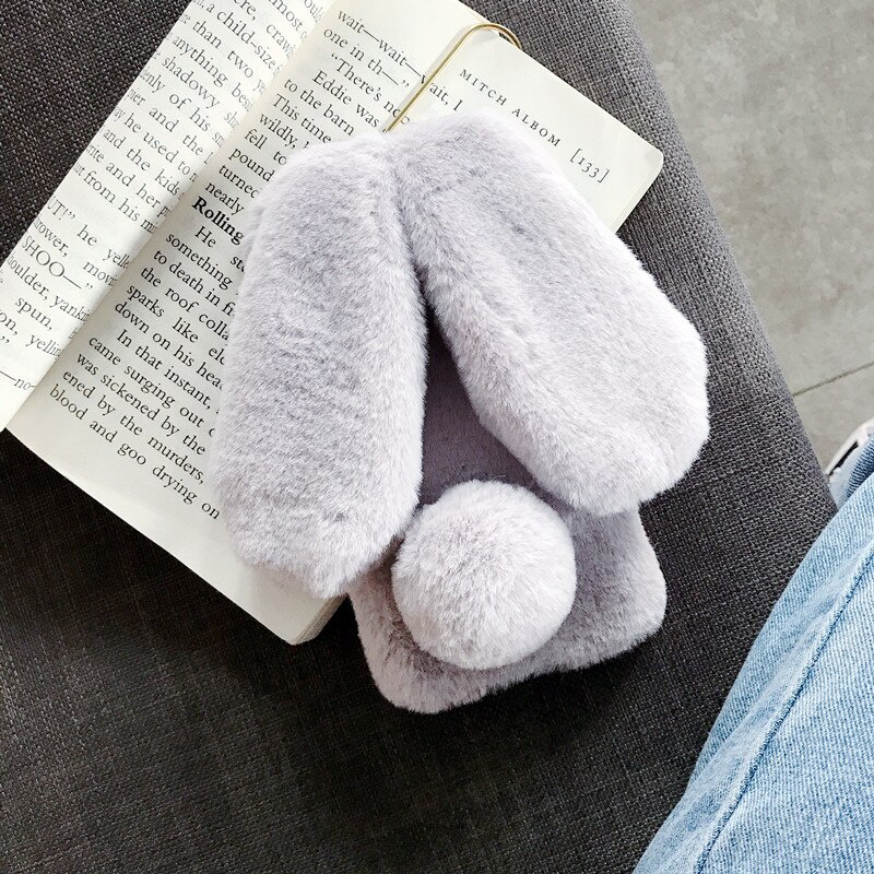 Ốp điện thoại gắn tai thỏ nhồi bông gtwin cho vivo y17s y15s 2021 y15a realme narzo 50i 50a realme 8i