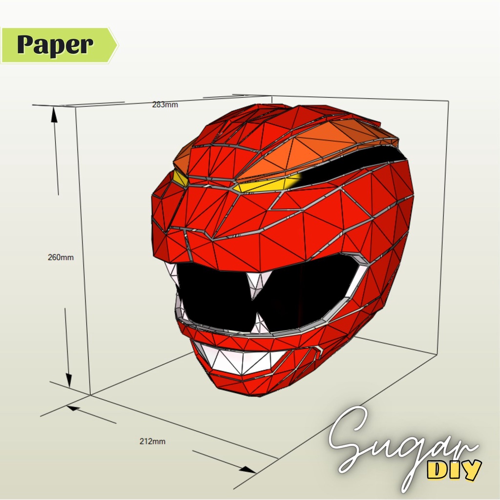 Mũ GAO RED - Mô hình giấy