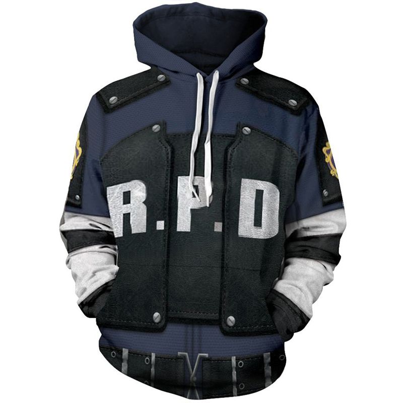 Áo Khoác Hoodie In Hình Ác Quỷ leon scott kennedy 3d