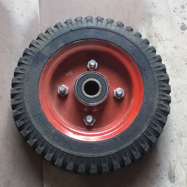 Bánh xe đỏ Bánh xe đẩy hàng 250-4 đặc lắp bi 6203