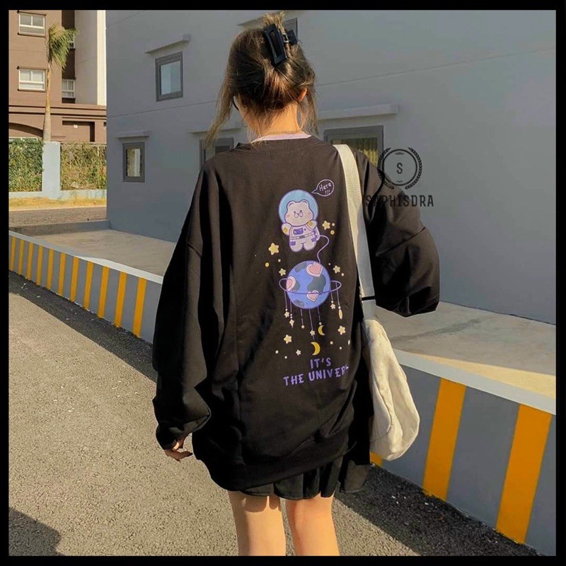 Áo Thun Dài Tay Sweater Nam Nữ Form Rộng Áo Thun Cổ Tròn Sweater Tay Dài Nam Nữ Unisex - Saphisdra | BigBuy360 - bigbuy360.vn