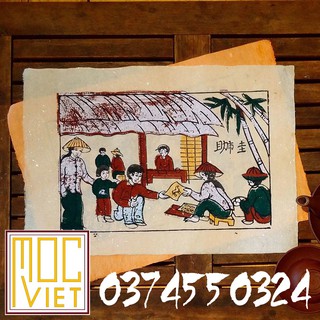 Tranh Đông Hồ Chợ quê 1