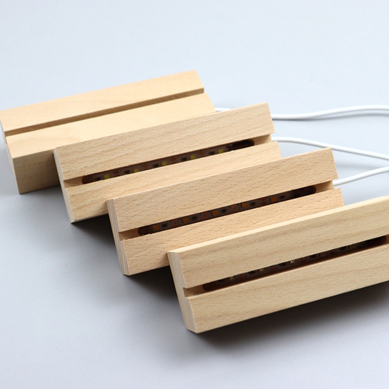 Giá Đỡ Đèn LED Hình Chữ Nhật Bằng Nhựa Resin Thủy Tinh / Nhựa Resin Trang Trí Nghệ Thuật