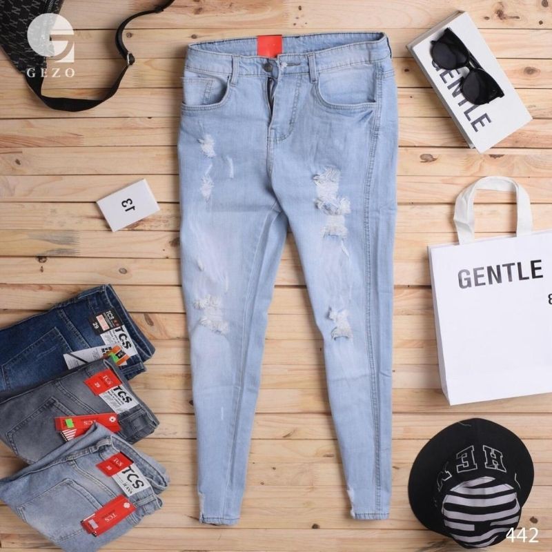 Quần jean nam cao cấp đẹp giá rẻ giống hình giống mẫu,quần bò nuba 6 | BigBuy360 - bigbuy360.vn