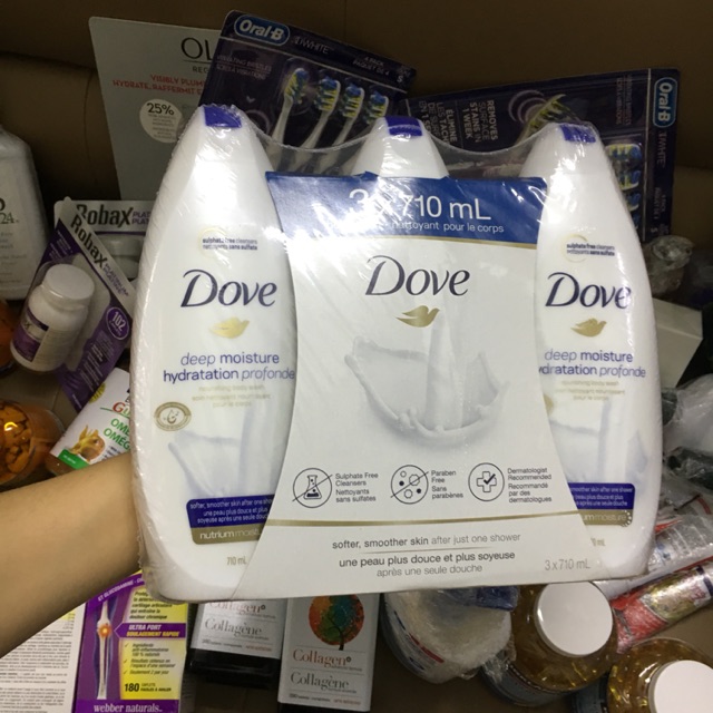 🌼[Canada]Sữa tắm Dove  1 chai 710ml ( hàng xách tay)