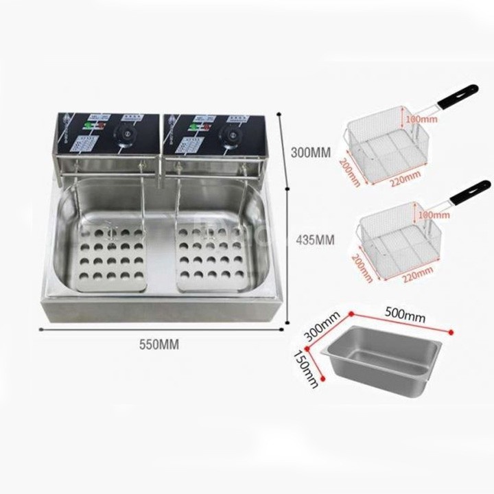 Bếp chiên nhúng 2 ngăn - Bếp chiên, rán thực phẩm - Bếp điện