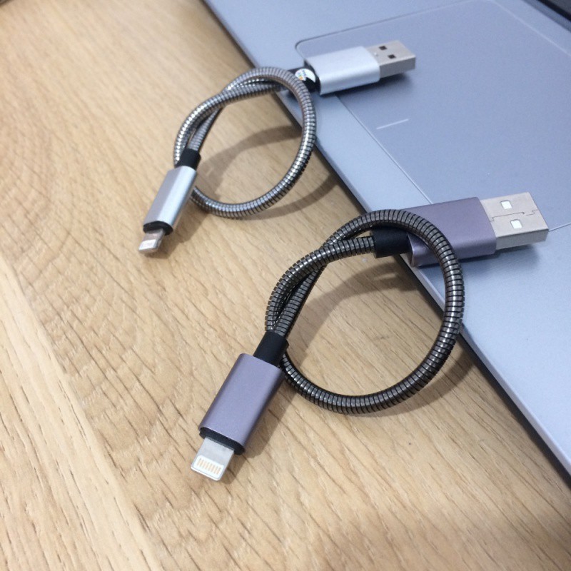 Cáp sạc ngắn 30cm dây dù siêu bền cho Type C-IP- Micro usb
