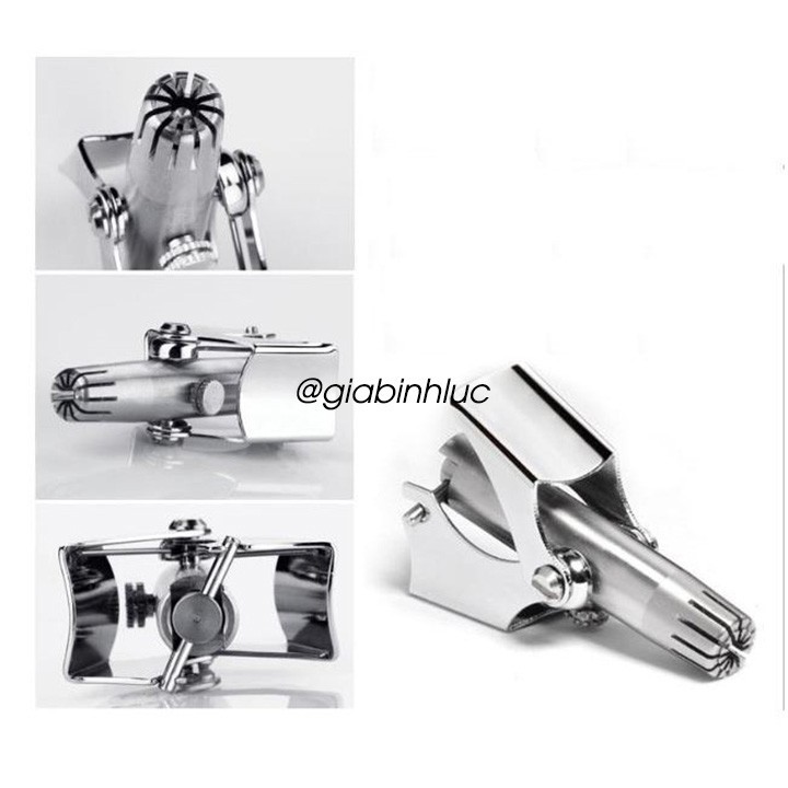 Dụng cụ cắt tỉa lông mũi ES-108 bằng thép không gỉ cao cấp, máy cắt lông mũi an toàn tiện lợi