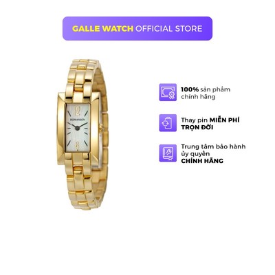 Đồng hồ Romanson Watch RM8274LGWH nữ mặt nhỏ kính Sapphire chống xước máy Thụy Sĩ dây thép cao cấp chính hãng