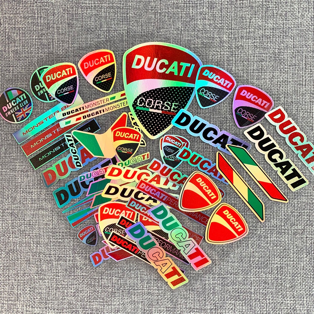 Miếng Dán Trang Trí Bình Nhiên Liệu Xe Mô Tô Ducati Laser