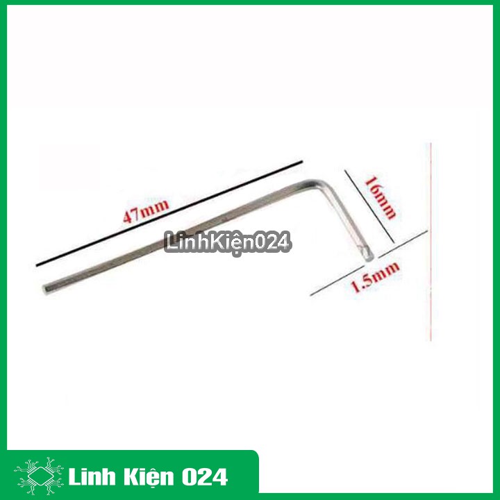 Lục lăng nhỏ vặn trục kẹp lưỡi cắt 1.5mm/2mm tùy chọn