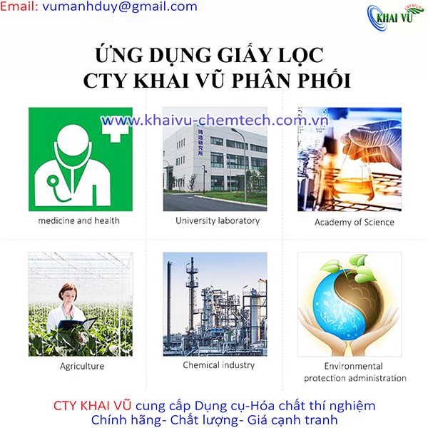 Hộp giấy lọc cặn định tính và phụ kiện lọc