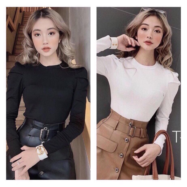 Áo thun dài tay phồng basic new hot