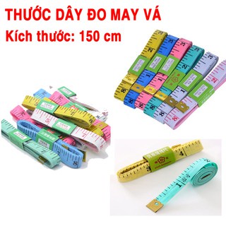 Thước dây 1,5m nhiều màu bền đẹp đo chiều cao, vòng eo
