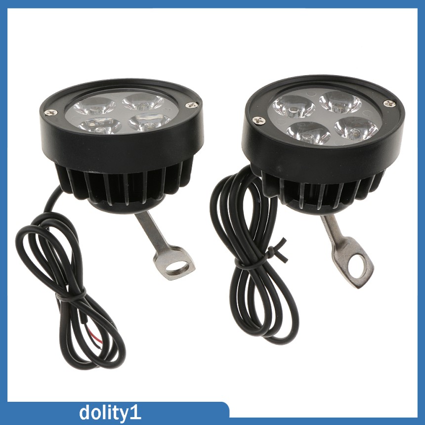 2 Đèn Pha Led Chống Sương Mù Dc12-80V Cho Xe Mô Tô