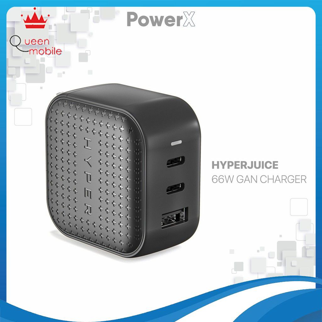 Sạc Đa Cổng HyperJuice 66W Gan Charger  Nhỏ Nhất Thế Giới