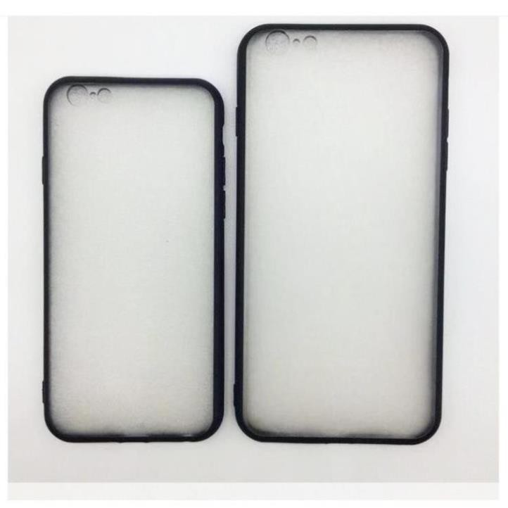 Ốp Lưng Iphone mặt lưng nhựa nhám mờ viền dẻo đen đủ mã Iphone 5s/6/6plus/6s/6s plus/6/7/7plus/8/8plus/x/xs/xs max...