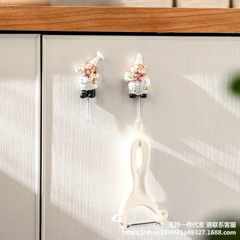 Móc dán tường Ông đầu bếp Dán trên mọi loại tường
