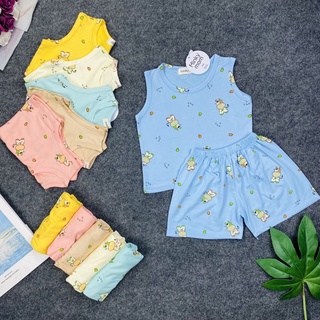 Bộ ba lỗ minky mon bò sữa cho bé trai và bé gái