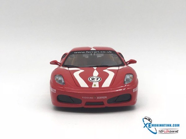Xe Mô Hình Ferrari F430 Fiorano 1:24 Bburago (Đỏ sọc trắng )