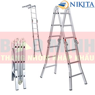 Thang nhôm gấp 4 nikita TGA 37