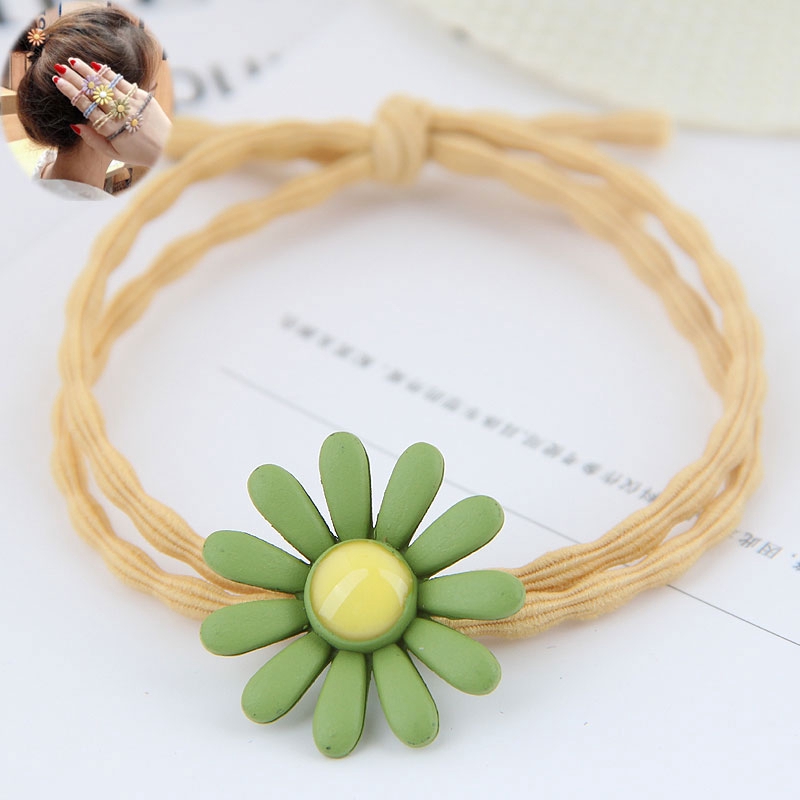 Korean Daisy Flower Tie Hair Band Tiara Hair Accessories Apron