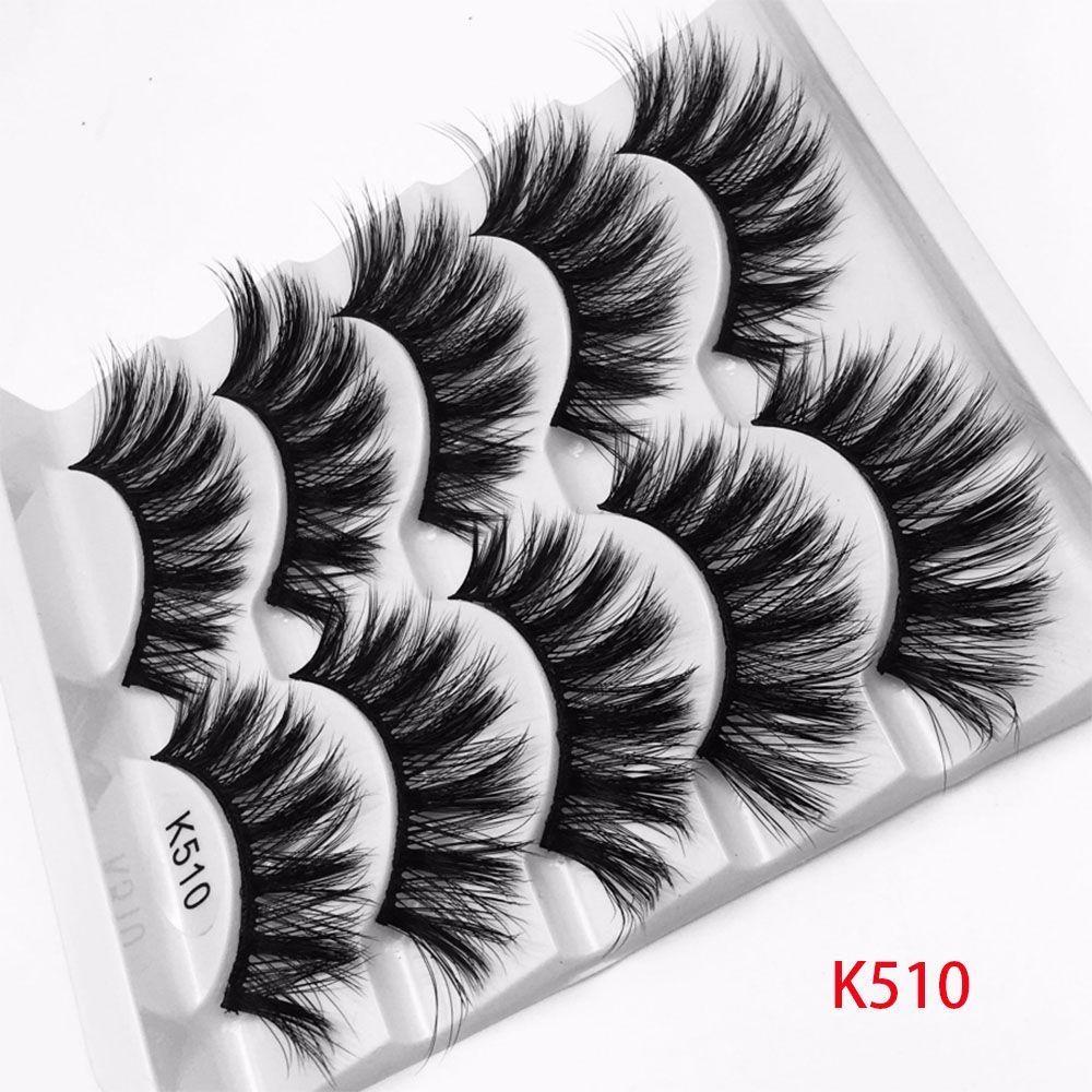 Bộ 5 Cặp Lông Mi Giả SKONHED 5D Thời Trang Dành Cho Nữ