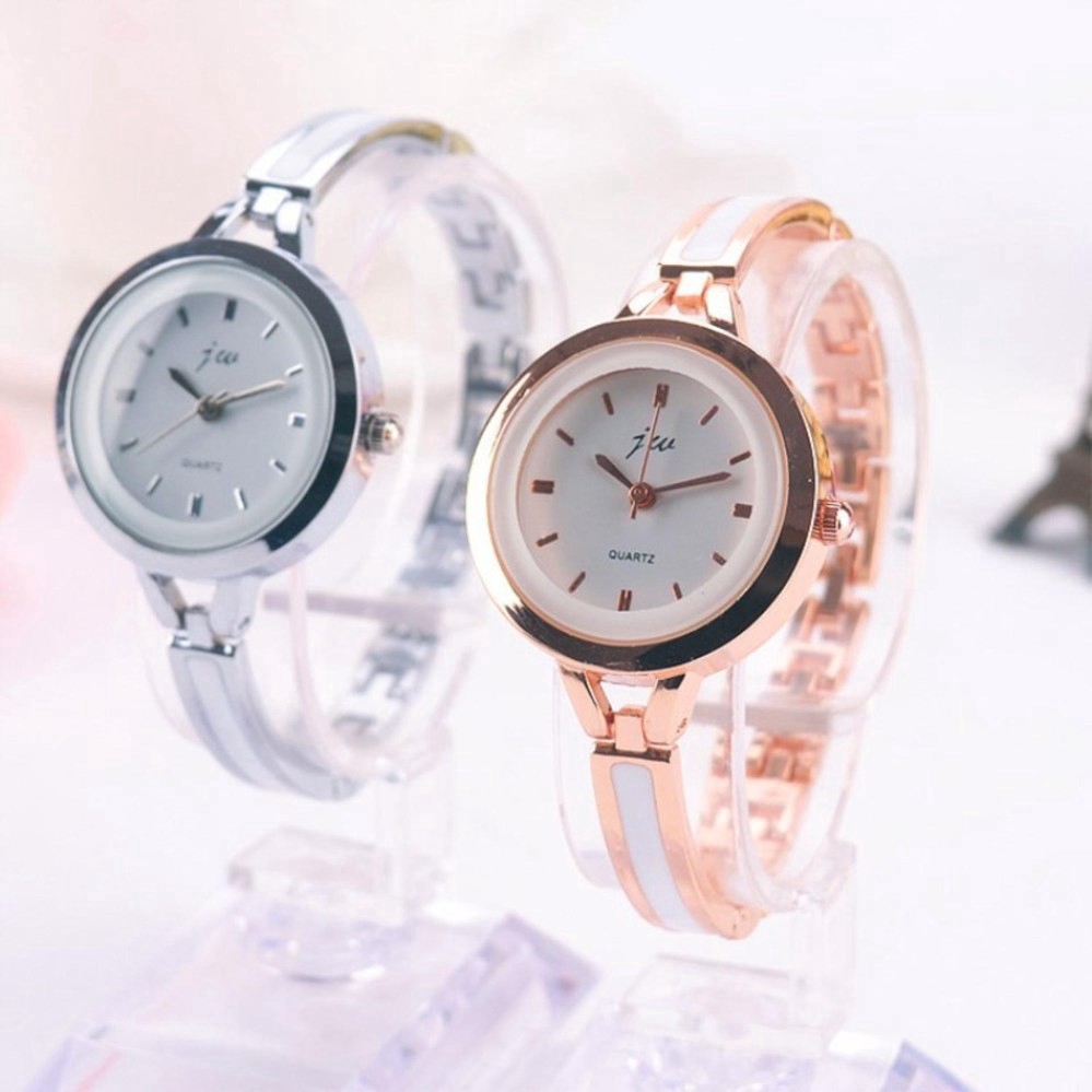 Đồng Hồ Nữ Dây Kim Loại Mặt Tròn Thời Trang Giá Rẻ Đồng Hồ Quartz Đông Hồ Học Sinh Sinh Viên