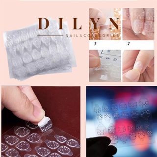 Phụ kiện nail - tấm 24 miếng dán 2 mặt dán móng