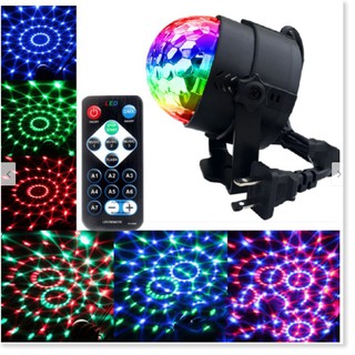 Đèn LED xoay 7 màu sân khấu chớp theo nhạc, Đèn nháy theo nhạc, đèn chớp 7 màu, đèn trang trí, đèn Led karaoke, đèn Led