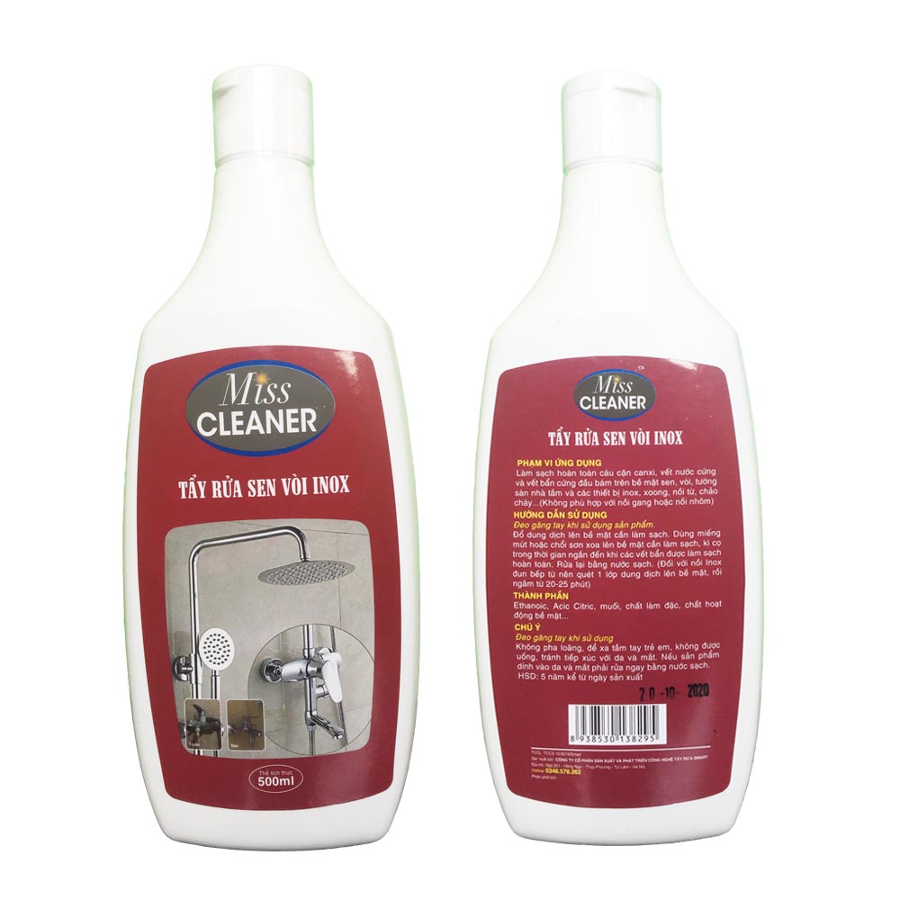 MISS CLEANER SIÊU TẨY SEN VÒI INOX VÀ NỒI INOX ĐUN BẾP TỪ