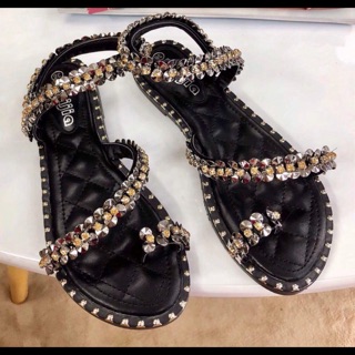 Giày sandal đính đá