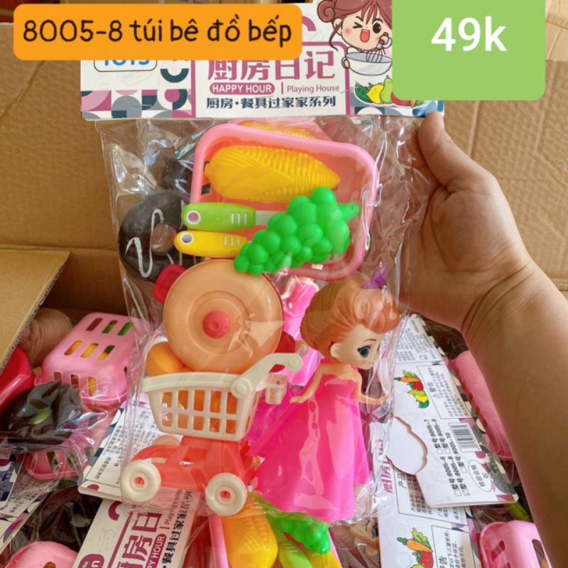 "SĂN SALE" Bộ đồ chơi nấu ăn cao cấp dễ thương-như thật-Trò chơi nhập vai-Giáo dục hướng nghiệp cho bé GYCY STORE