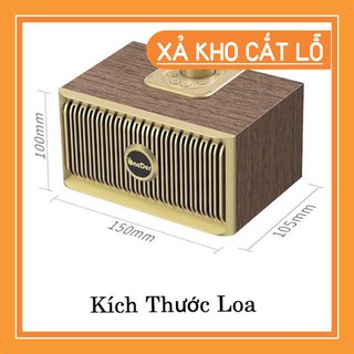 Loa gỗ Bluetooth V5 siêu sang