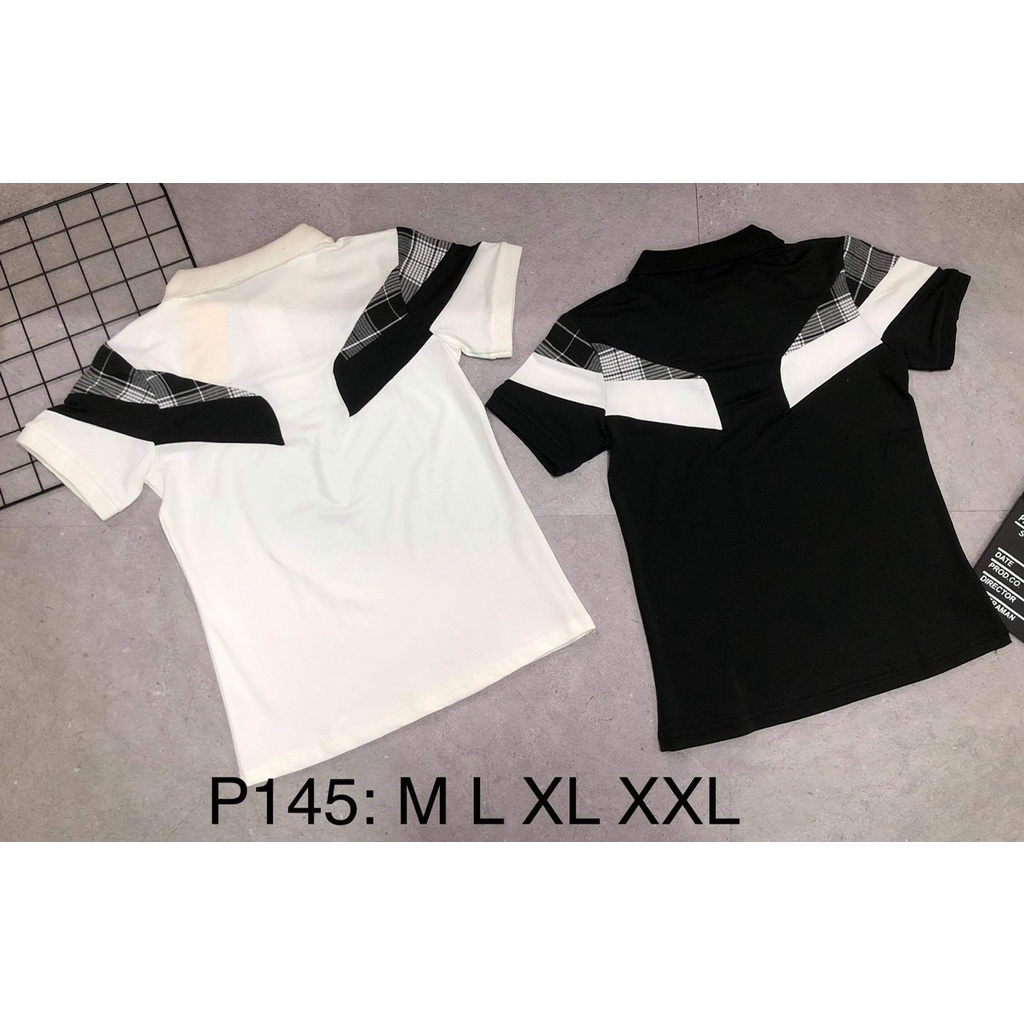 Áo Polo Nam cổ bẻ kẻ caro thun basic cộc tay vải cá sấu cotton phong cách trẻ trung chuẩn form nhiều màu