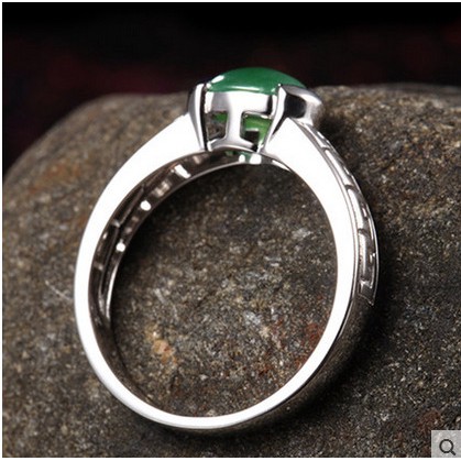 Nhẫn Đeo Tay Kim Loại Khảm Đá Màu Thanh Lịch Cho Nữ