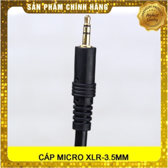 Dây mic thu âm cho mic BM900, BM800 AMi BM900 , ISK AT100 , AT350 , AT850... và nhiều mic với chân cắm 3.5 và đầu canon