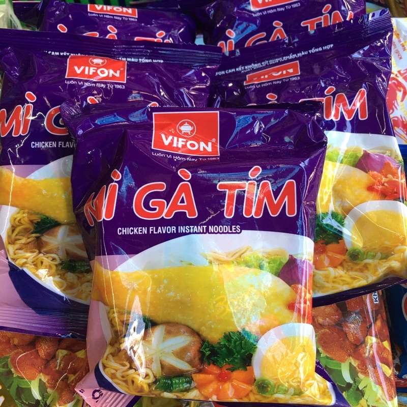 5 gói Mì ăn liền gà tím VIFON