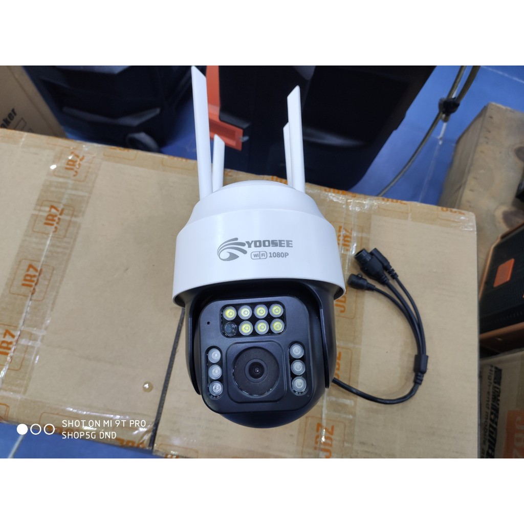 Yoosee camera 3.0Mpx quay đêm có màu - Camera wifi yoosee ngoài trời 4 râu 14 led - 4 anten - 3Mpx | BigBuy360 - bigbuy360.vn