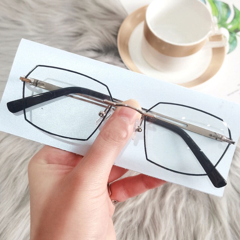 Kính Đọc Sách Không Gọng Siêu Nhẹ Chống Ánh Sáng Xanh Thời Trang 2022 Cho Nam