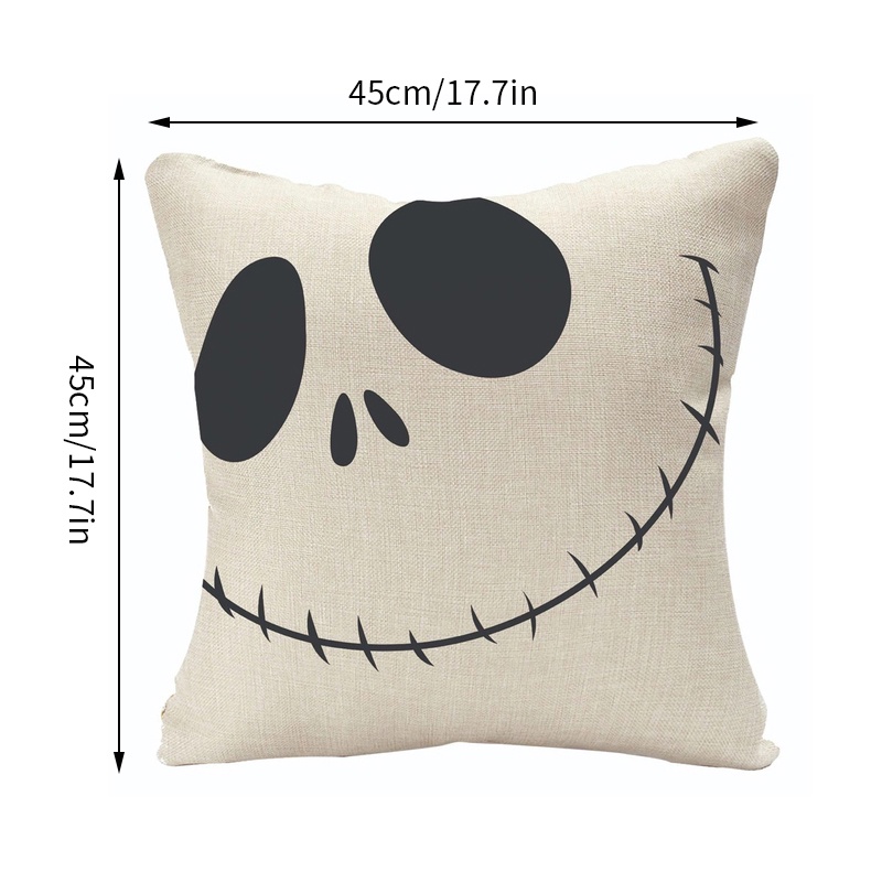 Vỏ Gối Sofa Trang Trí Họa Tiết Chủ Đề Halloween