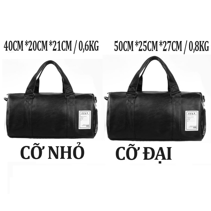 Túi xách Du lịch da có ngăn giày Full đen FFLT cỡ đại cỡ trung GSRT1 XD87 Shalla [HÀNG CHÍNH HÃNG]