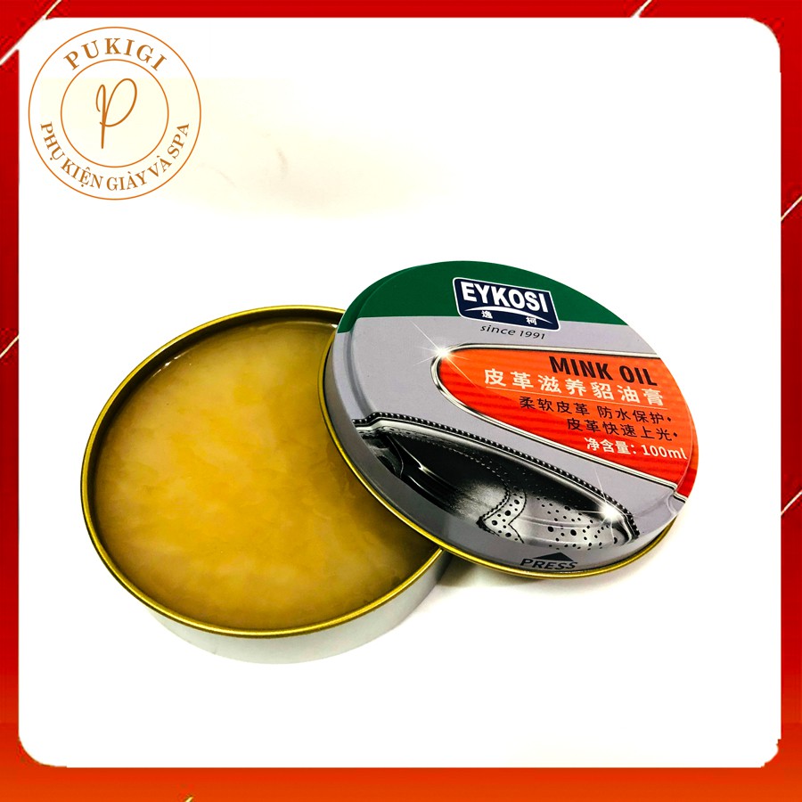 Dầu chồn mink oil eykosi 100ml chăm sóc bảo dưỡng đồ da
