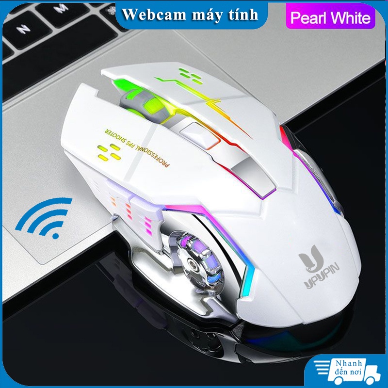 Chuột không dây gaming đèn led đổi màu  USB tay phù hợp PC/Laptop chuột chơi  Chuột máy tính game