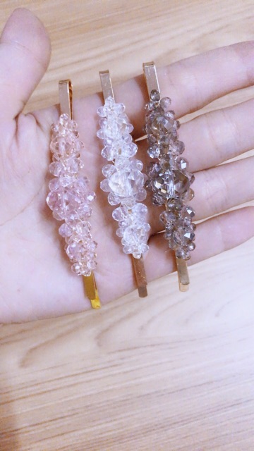Set 3 cặp tóc pha lê xinh xắn