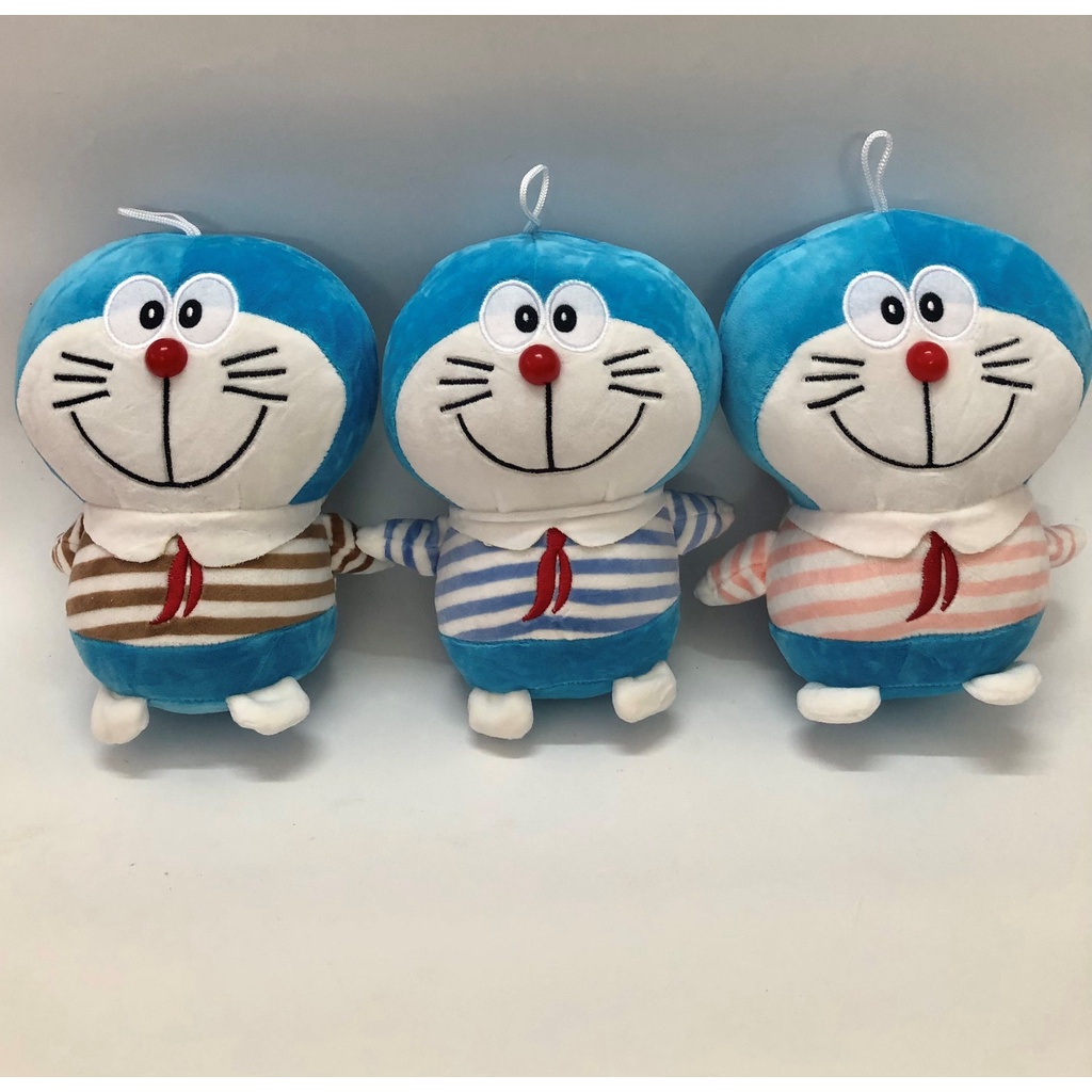 Gấu bông Doremon đeo khăn quàng siêu cute &lt; kèm ảnh thật &gt;
